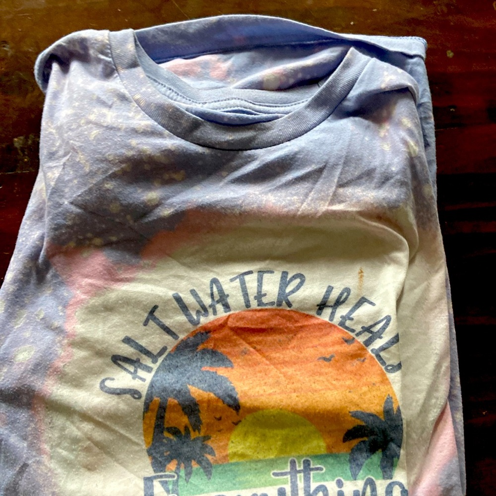 Hand-dyed beach shirt